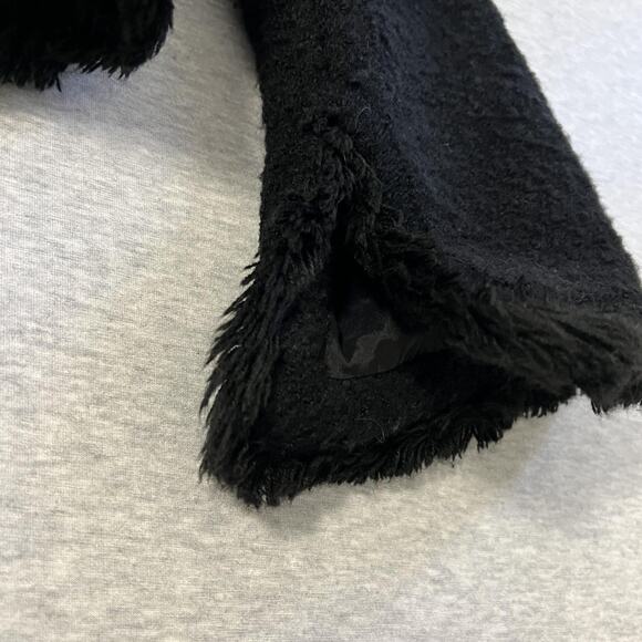 Gaetano Navarra Blazer Womens IT 40 Small Black Boucle Fringe Chain Italy Peplum - Picture 14 of 16